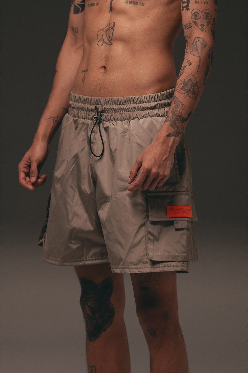 TLA UTILITY CARGO SHORT STONE GRAY