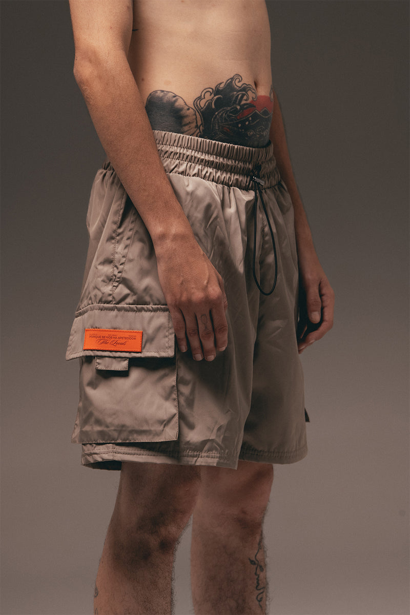 TLA UTILITY CARGO SHORT STONE GRAY