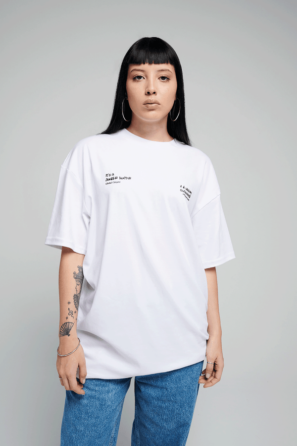 Jungle & Valley White Tee